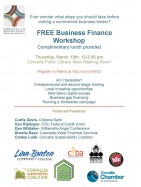 Corvallis Business Resources Event